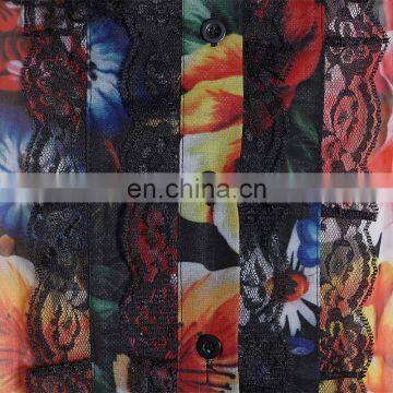 Сексуальная печать, длинные рукава, женская одежда, свободный стиль, воротник-туртл, на шнуровки photo-5