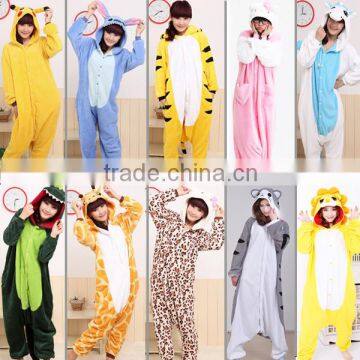 2016 Walsonstyles Cheapest Winter animal for Adult Onesie pajamas jumpsuit flannel adult pikachu Unicorn Cow Stitch pajama                        
                                                Quality Choice