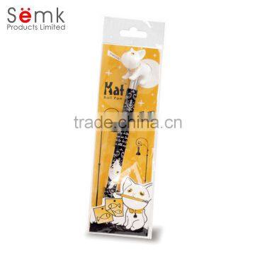 Promotional Cute Plastic Ball Point Pen With Animal Head for School Kids photo-3