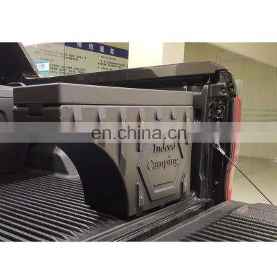 Custom Universal 4x4 Plastic Large Capacity Waterproof Pickup Truck Side Opening Half Recessed Cargo Storage Side Tool Box