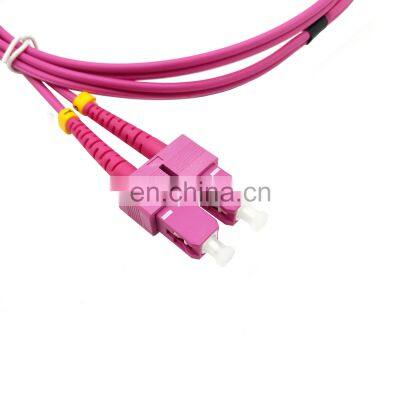 2meter MM50/125 OM4 SC-sc  2.0mm flat Duplex dx fiber optic patchcord/jumper/assembly