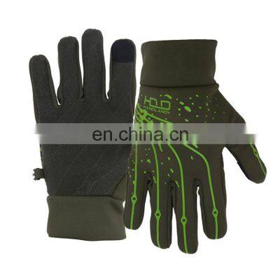 HANDLANDY Water repellent dendritic pattern winter screen touch sport Cycling Touch Screen gloves