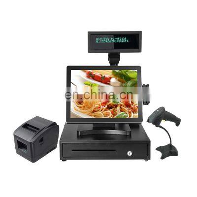 15 inch cash register Retail Store Touch Screen Terminal Payment Restaurant Machine all in one pos Bank Stand Pos Systems