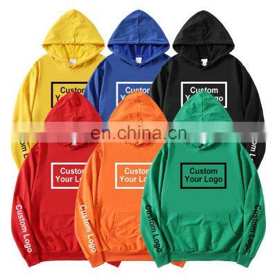 New Fashion Men Spring ,Autumn Hooded Street Long Sleeve loose Solid Color Hooded Casual Blouse Tops White Hoodies/