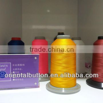 Continuous Filament Polyester Shiny High Strength Durable Sewing Thread