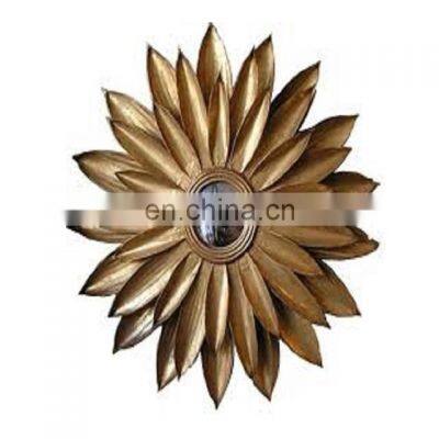 metal flower design mirror