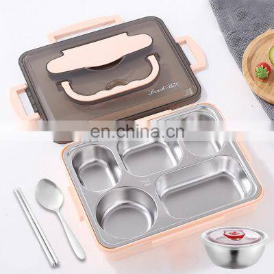 Trending Microwave Heat Preservation Compartment Portable Bento Kids Children Heated Lunch Box photo-3