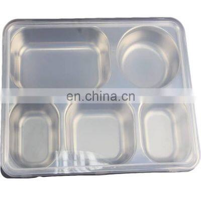 2021 Premium Customised Compartment Metal Functional Adult Stainless Steel Lunch Box photo-3