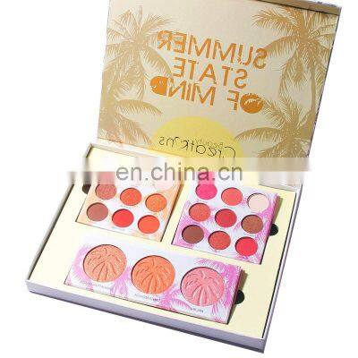 Glitter Magnetic 4 Colour Palette Packaging Custom Make Up Private Label Mixing PaletteBuy