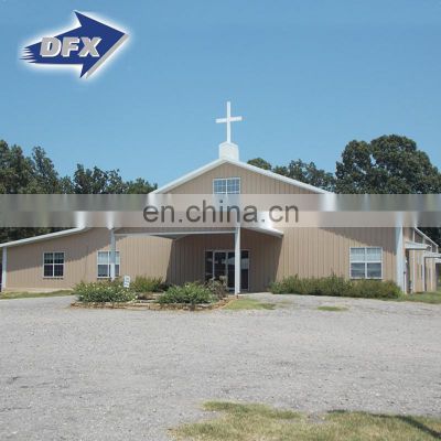 Light Frame Steel Building High Quality Steel Structure Prefab Church Building