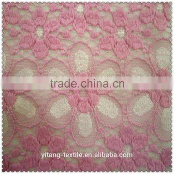 Pink dress lace fabric