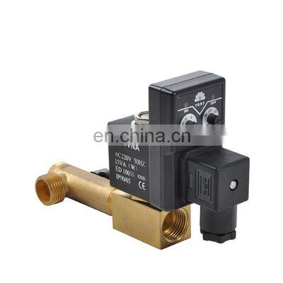 COVNA HK11-2 DN15 1/2 inch 2 Way 24VAC Normally Closed Brass Water Solenoid Valve With Timer