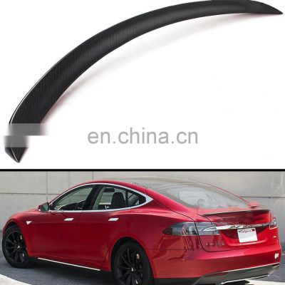 Carbon Fiber Trunk Spoiler Wing for 2012-2019 Model S 75D P85 P90D P100D Rear Spoiler