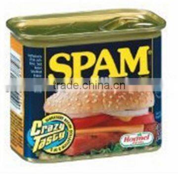 Chinese factory printed canned spam food label