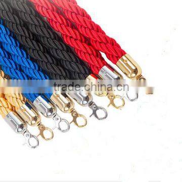 Hangging Rope with golden hook For Barriers