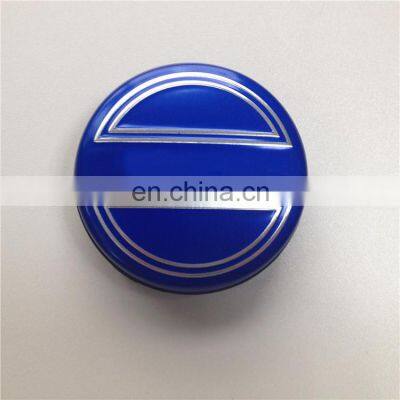 64mm ABS Custom Automotive Hubcap Chrome Blue Car Wheel Center Cap For S40 photo-5