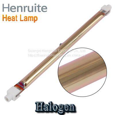 Infrared heating lamps gold coated halogen tubes 1500w 220v