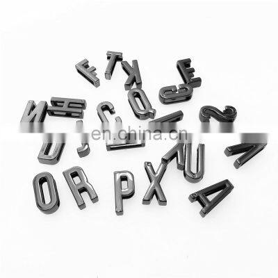 Letra Wholesale 26 Shiny Color Metal Wear Letras For Handbags And Decoration