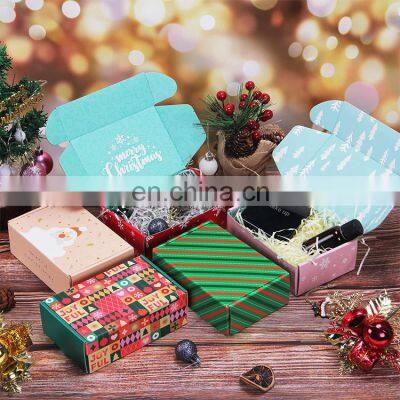 Luxury Custom LOGO Eco Friendly Printing Gift Candle Jewelry Christmas Gift Corrugated Paper Packaging Shipping Mailer Box photo-3