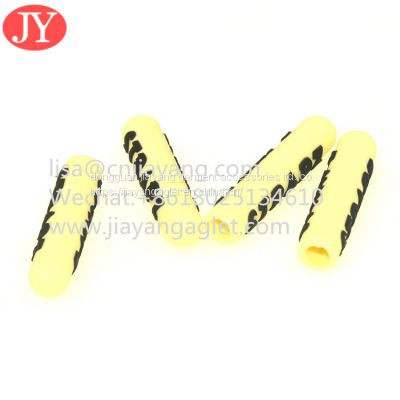 custom silicone shoelace aglet plastic lace aglet tipping for hoodies rubber cord ends