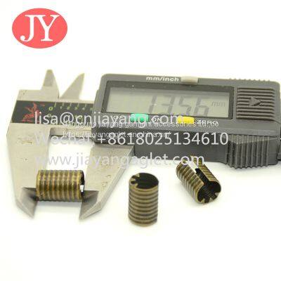 Metal Crimp Ends With Die Mold Fastener Metal Cord Clips String Leather Rope Fold Over Clip for Bracelet Components photo-2