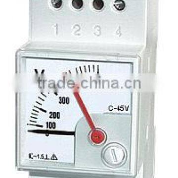 DIN Rail Analog Voltmeter