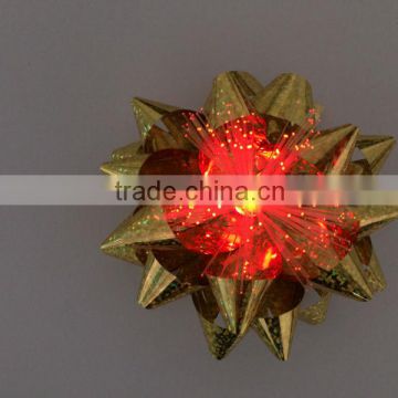 (LED-BOW09-RW02) Rainbow Bow LED Light Star Bows for Gift Packaging/holiday decoration