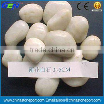 Beautiful Pure White Polished Pebbles Stone