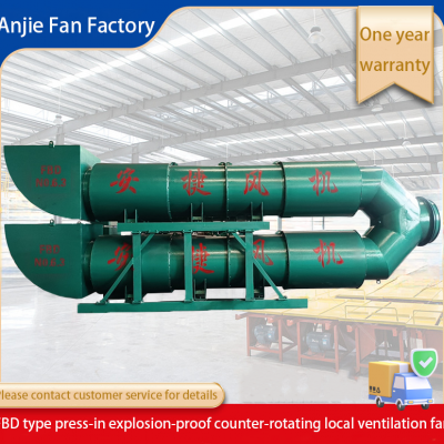 FBDNo8.0/2x55kw China mining fan axial flow fan explosion-proof fan
