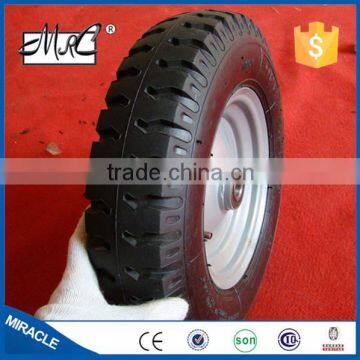 Hot sell 4.00-8 non-pneumatic nature rubber wheel