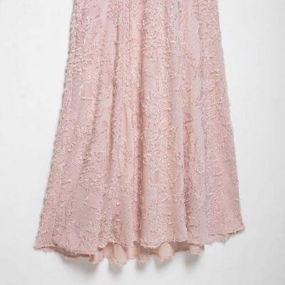 2025 Summer New Women's Fashion European and American Style Simple Texture Hanging Neck Collar Dress photo-3