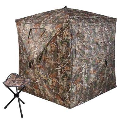 270 Degree Camouflage See Through Hunting Blind 2-3 Person Pop up Ground Blinds