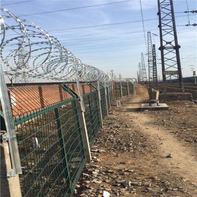 1.8mm 2mm Anti Climb Security Hot-Dip Galvanized Barbed Wire Razor Blade Steel Iron Wire Coil photo-3