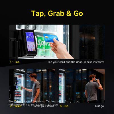 HAHA Smart AI Vending Machine With Card Reader, Combo Snack & Drink Machine, AI Visual Recognition & App Management photo-5