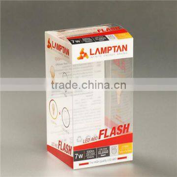 LED A60 flash plastic packaging box