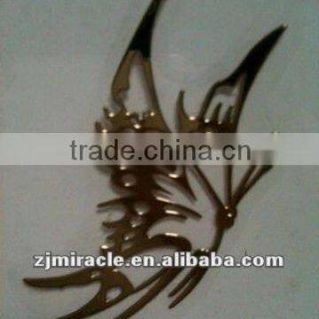 Metal butterfly sticker