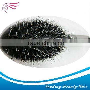 Hog Bristle Hair Extension Black Plastic Brush