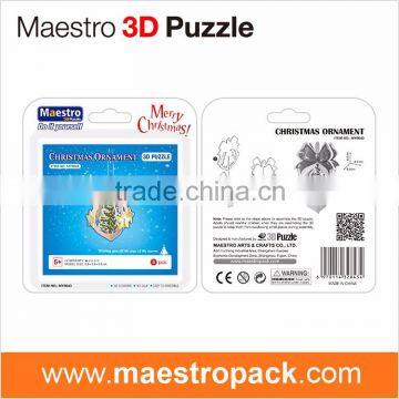 6PCS New Year Ornament 3d Puzzle Christmas Ornament photo-3