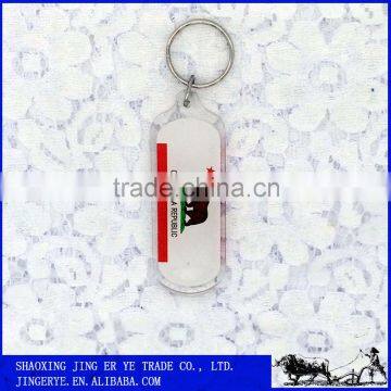 cheap whilte pendant acrylic Keychain