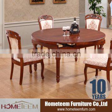 round extension dining table set for sale