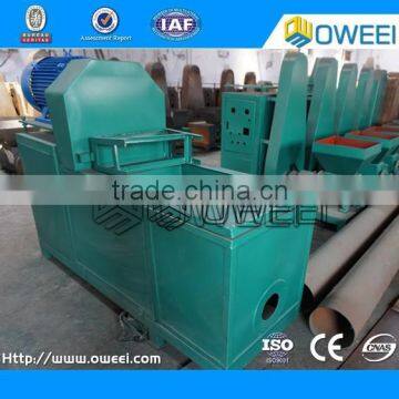 2015 screw type charcoal briquette machine from straw