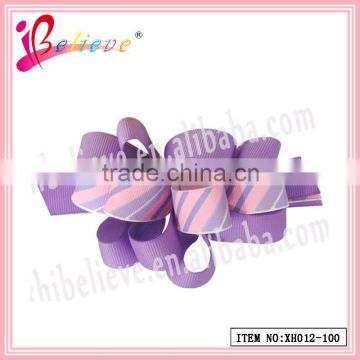 2013 Fashion jewelry hair accessories koker curly ribbon barrette types for young girls (XH012-100)