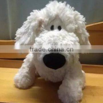 plush white dog toys/floppy dog plush toys/soft stuffed dogs