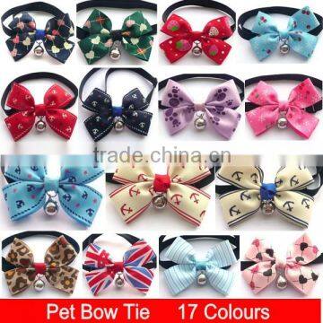 Adjustable Bow Tie With Bell Pet Necktie Collar Pet Grooming