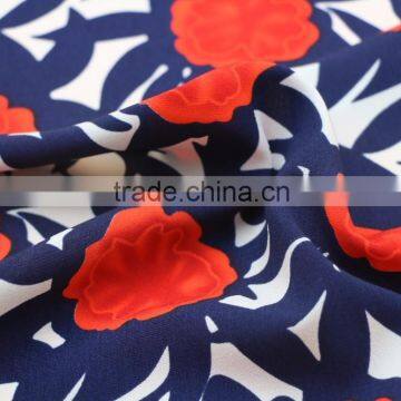 Spring Wholesale Women Dresses Silky 100%Polyester Mechanical Stretch CDC Crepe Flower Print Fabric Supplier's Choice photo-6