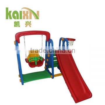 Kids Plastic Swing And Slide With Pool Ball