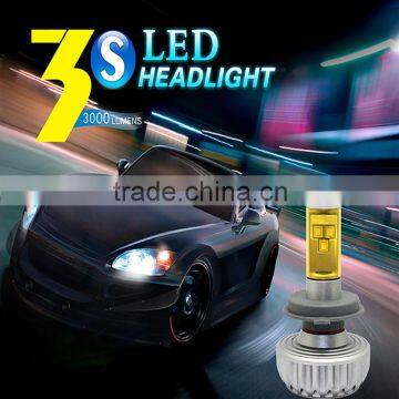 Powerful 6000lm 3S led headlight cr-e e h4 led motorcycle headlight