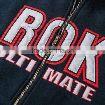 High Quality Wholesales 100 Elasticity Fleece Screen Printing Embroidery Plain Black Hoodie photo-4