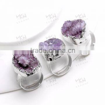 Direct Sale Luxury Purple Mood Ring, Nice Gift Natural Stone Jewelry photo-4
