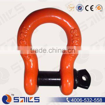 red painted drop forged australian type omega shackle